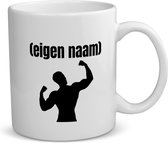 Akyol - homme de fitness avec eigen naam Mug avec impression - fitness - athlètes / amateurs de sport - sports - fitness - bodybuilder - anniversaire - cadeau - cadeau - contenu 350 ML