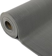 5,5 mm dik PVC vloermat douchemat 0,9 x 5 M commerciële antislipmat mesh holle mat voor natte ruimtes keuken zwembad wasruimte restaurant- grijs
