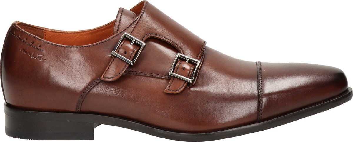 Van Lier Rhodes heren nette schoen - Cognac - Maat 41