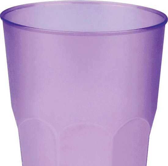 Verre à Jus Violet 290 Ml - Lot De 3, Verre Solide Et Élégant