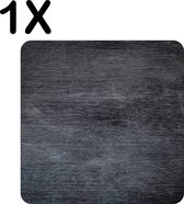 BWK Luxe Placemat - Krijt Uitgeveegd op Schoolbord - Set van 1 Placemats - 50x50 cm - 2 mm dik Vinyl - Anti Slip - Afneembaar