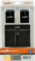 Jupio Kit: 2x Battery EN-EL14/EN-EL14A (D5600) 1100mAh + USB Dual Charger
