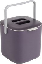 Olivas - Poubelle - poubelle organique - Bac à compost de comptoir avec couvercle et récipient intérieur - 3L - Zwart