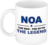 Nom de cadeau Noa - L'homme, le mythe la légende tasse à café / tasse 300 ml - nom / noms tasses - cadeau pour anniversaire / fête des pères / retraite / succès / merci