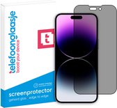 Telefoonglaasje Privacy Screenprotectors - Geschikt voor iPhone 15 Pro - Privacy - Volledig Dekkend - Gehard Glas Screenprotector - Geschikt voor iPhone 15 Pro - Beschermglas