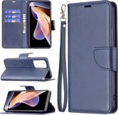 Hoesje Donkerblauw - Geschikt voor Samsung Galaxy A34 5G - Portemonnee Book Case Blauw - Boekje Met Kaarthouder / Pasjeshouder en Magneetsluiting - Booklet Beschermhoes