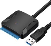 USB 3.0 naar SATA adapter - adapter kabel - voor SATA 3.5 en 2.5 inch HDD/SSD - Zwart - Provium
