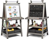 Zenzee Krijtbord - Tekenbord - Whiteboard - Voor Kinderen - Educatief Speelgoed - 59 x 50 x 117 cm