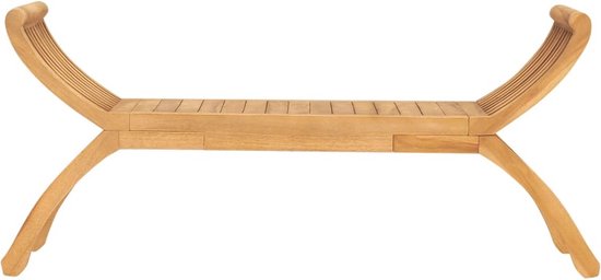 vidaXL Banc de jardin en teck - 120 x 35 x 55 cm - Design durable et raffiné - Banc de jardin