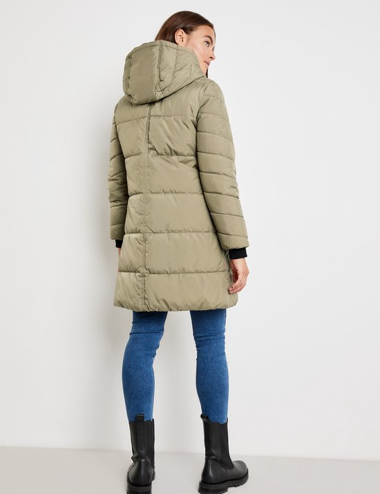 Navahoo Kimuk Prc Overgangsjas voor dames, lichte gewatteerde jas, kort met capuchon, XS-3XL, Blood Red., S