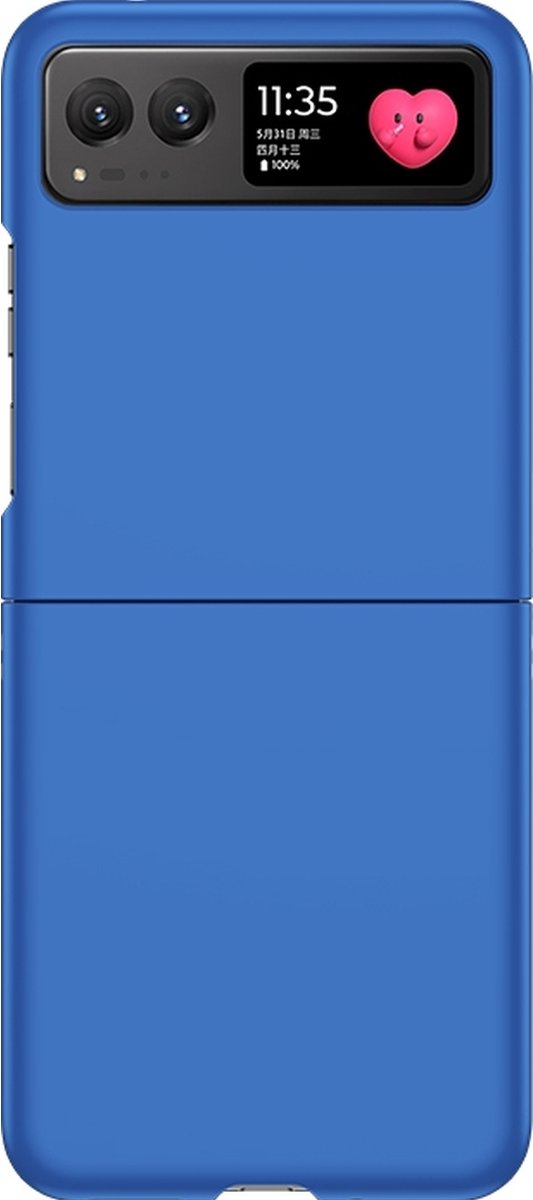 Mobigear Hoesje geschikt voor Motorola Razr 40 Telefoonhoesje Hardcase | Mobigear Colors Backcover | Razr 40 Case | Back Cover - Donkerblauw