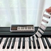 BOLAN Toetsenwijzer piano - noten - bladmuziek - pianotoetsen - zwart/wit