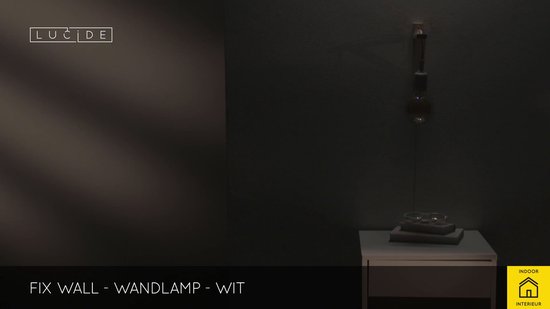Lucide FIX - Wandlamp - 1xE27 - Wit | bol