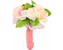 Vrijgezellenfeest piemel bloemenboeket - fun trouwboeket - penis boeket