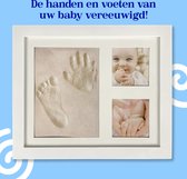 Baby Fotolijstje met Klei Afdruk - Hand- en voetafdruk - Kraamcadeau - Gipsafdruk - Klei - Geboorte - Kraampakket