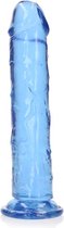Straight Realistic Dildo Suction Cup - 9'' / 23 - Blue