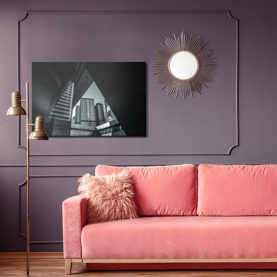 Peinture Roi - Peinture sur toile Beaux Bâtiments modernes - 90 x 60 cm