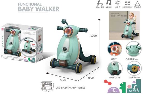 Loopwagen Lorelli Space Blue | Van Asten Babysuperstore