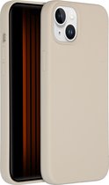 Accezz Hoesje Geschikt voor iPhone 15 Plus Hoesje Siliconen - Accezz Liquid Silicone Backcover met Geschikt voor MagSafe - beige