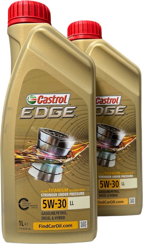 Castrol Edge Titanium 5w30 LL (Long Life) - Huile moteur - 2x 1L