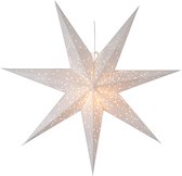 Star Trading Étoile de Noël Galaxy de Star Trading, étoile en papier 3D Noël en blanc, étoile décorative à suspendre avec câble, raccord E14, Ø : 100 cm