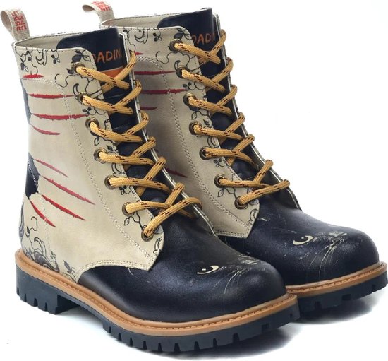 GOBY - Griffe - Bottes pour femmes - Botte - Bottes femmes - Boots femme - Boots femme - Boots longues - Fait main - Imprimé animal - Taille 38