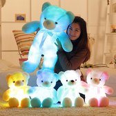 Lichtgevende Knuffelbeer • Blauw • LED Beer • Lichtgevende Teddybeer • Beer Knuffel • Lichtgevende knuffel
