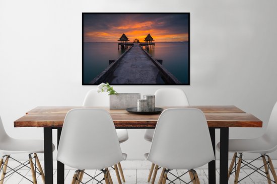 Affiche avec cadre Impression photo Sunset in Thailand - 120x80 cm