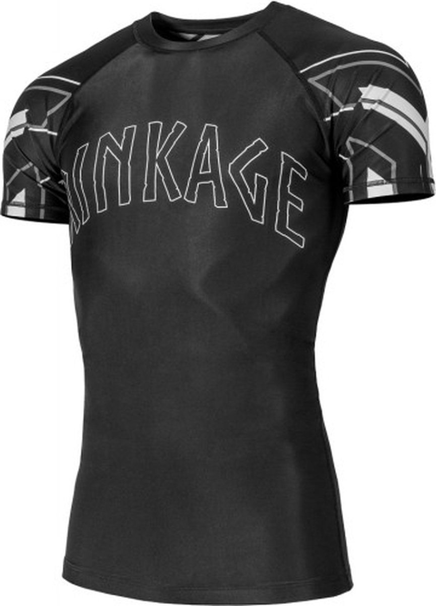 Rinkage Olympia Short Sleeve Rashguard - zwart - maat XL