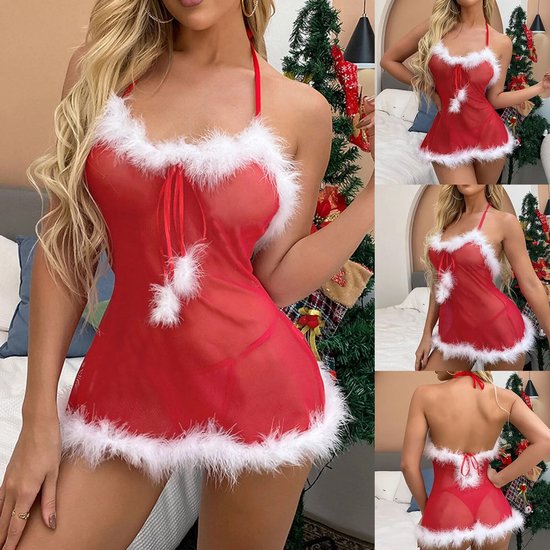 Chemise de nuit de Noël -Sexy-Lingerie de Noël-Noël=... | bol