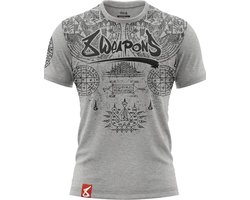 8 WEAPONS Muay Thai T-Shirt T Yantra Grijs - XL