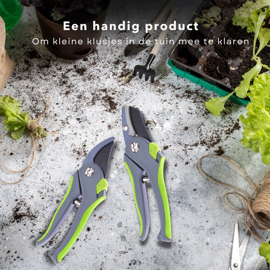Cheqo® Snoeischaren Set - Snoeiset - Aambeeld Snoeischaar - ILAG® Coating - Koolstofstaal - 2 Stuks van Cheqo — afbeelding 5