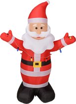 Cheqo® Opblaasbare Kerstman - Opblaasbaar Kerstfiguur - Voor Binnen en Buiten - Inclusief Blower en Haringen - Kerstdecoratie - 190 cm