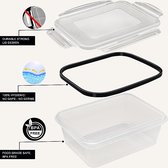 voedselopslagcontainers met deksels 26-pack (13 containers + 13 deksels), luchtdichte plastic opslagcontainers set voor keukenopslag & organisatie, magnetron- en vriezerbestendig, BPA-vrij