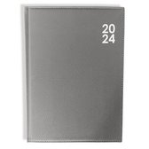 Agenda 2024 - Agenda quotidien de Luxe 1D/P - Couverture en cuir artificiel A6 - 11x14,8 cm