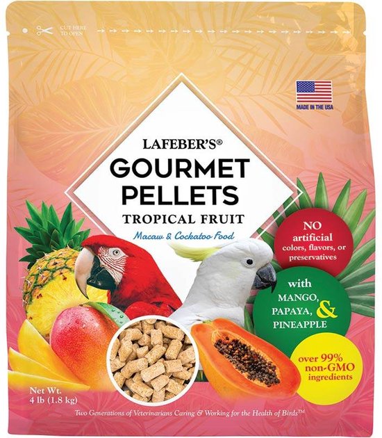 Foto: Lafeber tropical fruit gourmet pellets macaw 1 8 kg