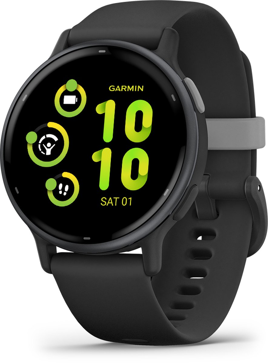 Garmin Vivoactive 5 Music - Smartwatch – Sporthorloge - AMOLED-Scherm -11 dagen batterij - Sportapps 30+ - Meditatie - Garmin Pay – Slaapcoaching - Zwart - Garmin