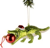 Boule de Noël lumineuse nordique Crocodile