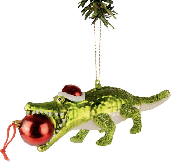 Nordic Light Kerstbal Krokodil 17 cm