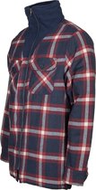 Life- Line - Peter Lined Flannel Cardigan Hommes - Blauw - Polaire Blauw
