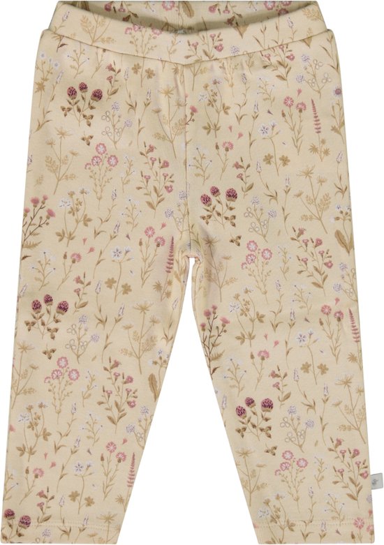 Ducky Beau-Baby Girls Legging-Shortbread-Vanilla