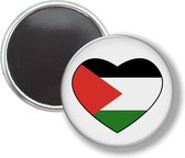 Button Met Magneet - Hart Vlag Palestina - NIET VOOR KLEDING