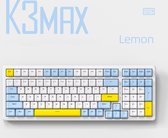 Fuegobird K3MAX Mechanisch Gaming Toetsenbord - 100keys - Gasket Mod - Rode Switch - QWERTY - Mechanical RGB Backlight Keyboard - Lemon