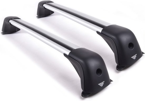 Galeries de toit adaptées pour Peugeot 308 SW 2014 à 2021 rampe de toit fermée - Aluminium - Capacité de chargement élevée 100kg - Wingbar Grijs- Merk Farad