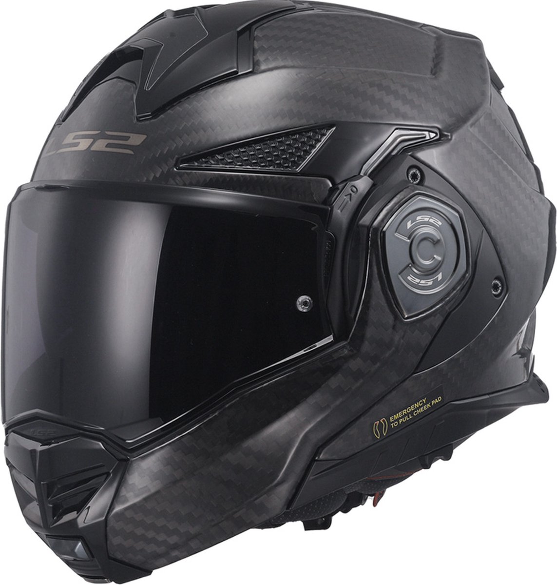 LS2 Helm Advant X Carbon Solid FF901 maat M