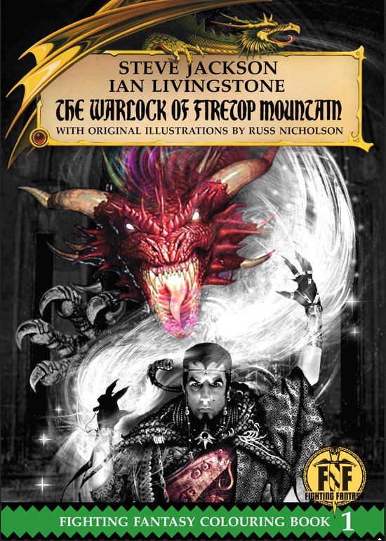 The Official Fighting Fantasy Colouring Books-The Warlock of Firetop Mountain Colouring Book