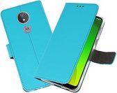 Bestcases Porte-cartes Etui pour téléphone Motorola Moto G7 Power - Blauw