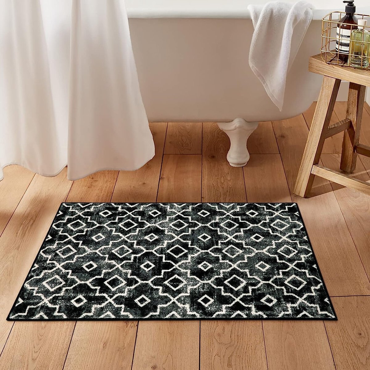 Veryday Wikinger Runen Teppich Vintage Wohnzimmerteppich als Türmatte Haustürmatte für Schlafzimmer Kinderzimmer White 91x152cm