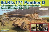 1:35 Dragon 6867 Sd.Kfz.171 Panther D 52nd Battalion - 39th Panzer Regiment Kursk Offensive - July 1943 Plastic Modelbouwpakket