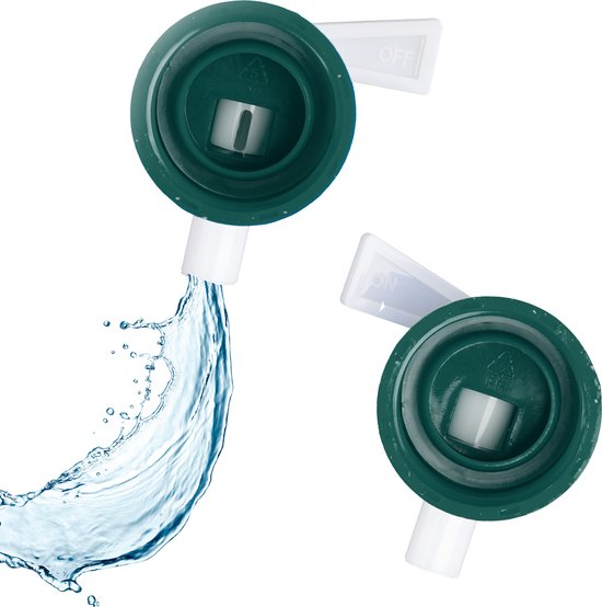 Relaxdays Jerrican d'eau pliable, lot de 3, volume : 20 l, robinet, sans BPA, convient aux aliments, transparent/rouge